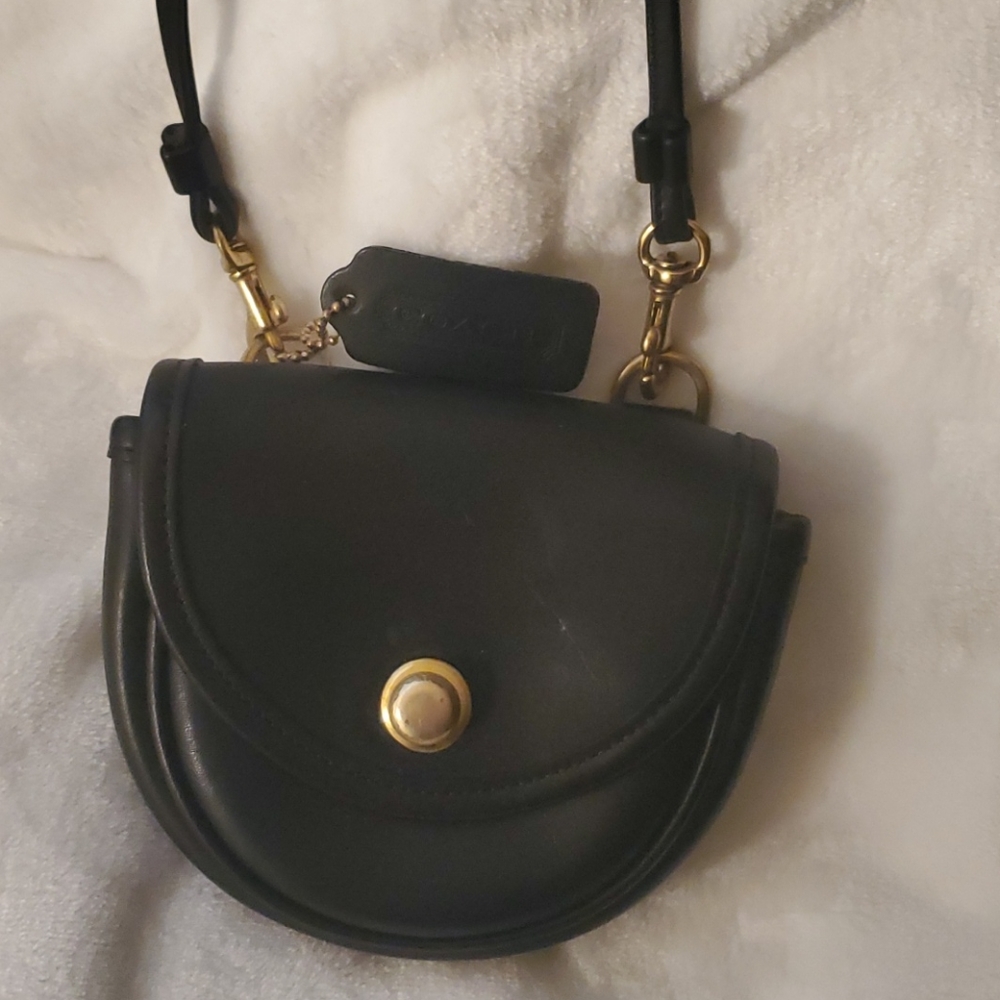 Coach real leather cross body bag